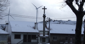Neve caiu nas Serras de Fafe